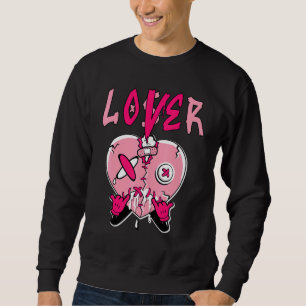 Low Triple Pink Loser   Heart Dripping Triple Pink Sweatshirt