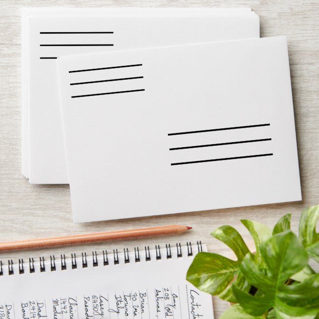 Low Vision  Envelope (Stacked)