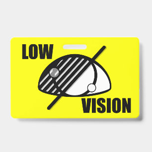 Low Vision ID Badge