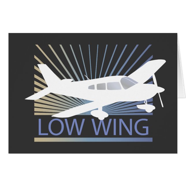Low Wing Aeroplane (Front Horizontal)
