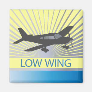 Low Wing Aeroplane Magnet