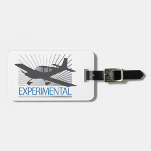 Low Wing Experimental Aeroplane Luggage Tag