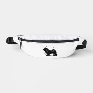 Lowchen Dog � Halloween Moon Silhouette Classic T- Bum Bags