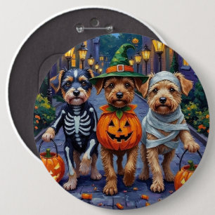 Lowchen Dogs Trick-or-Treating Halloween Costumes 6 Cm Round Badge