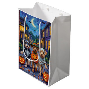 Lowchen Dogs Trick-or-Treating Halloween Costumes Medium Gift Bag