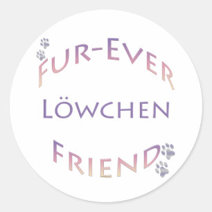 Löwchen Furever Classic Round Sticker