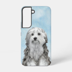 Lowchen Painting - Cute Original Dog Art Samsung Galaxy Case