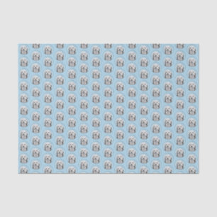 Lowchen Painting - Cute Original Dog Art Tissue Paper