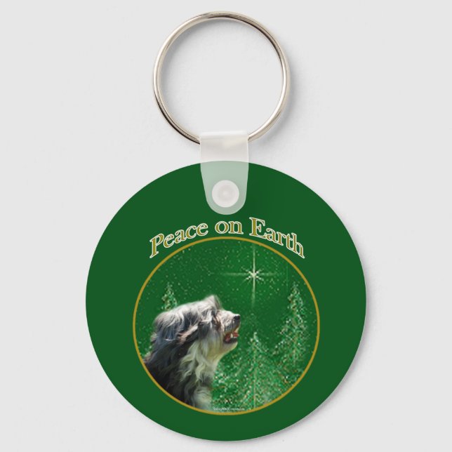 Lowchen Peace Key Ring (Front)