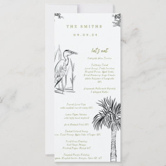 Lowcountry Southern Illustrated Menu 