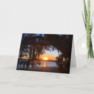 lowcountry sunset sympathy card