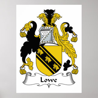 Lowe Family Crest Poster