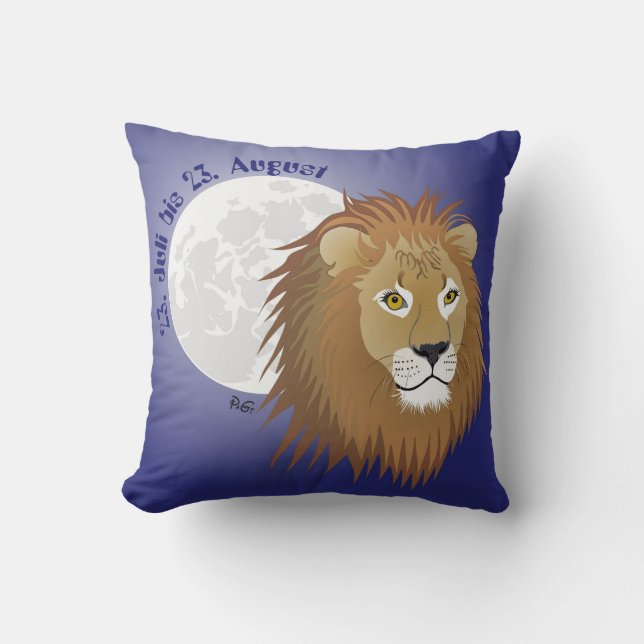 Löwe - Sternzeichen Kissen Cushion (Front)