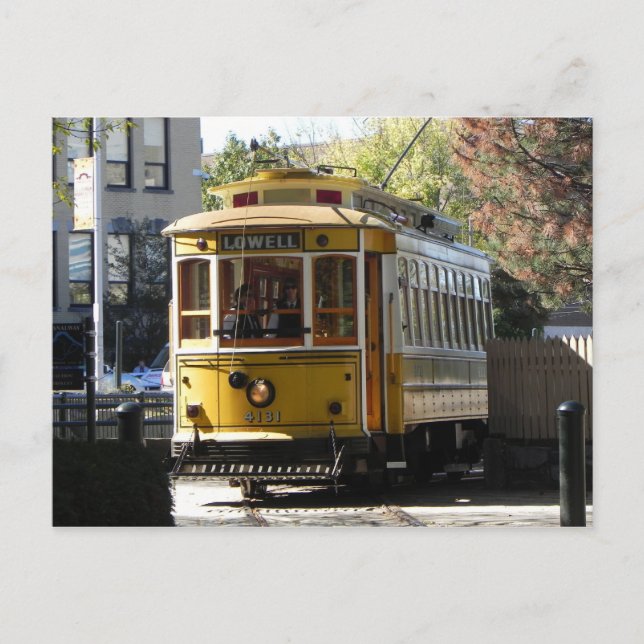 LOWELL 4131 TROLLEY POSTCARD (Front)