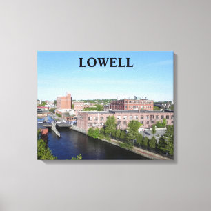LOWELL CITY VIEW WRAPPED CANVAS PRINT