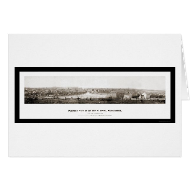 Lowell MA Panorama Photo 1874 (Front Horizontal)