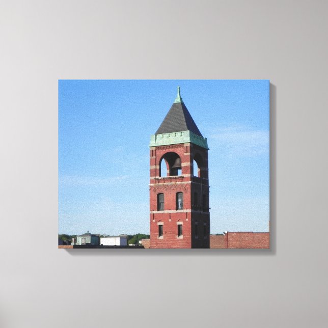 Lowell MA Roof Top Series Wrapped Canvas (Front)