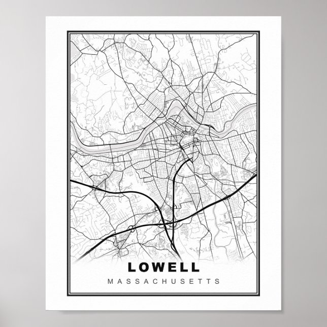 Lowell Map Poster (Front)