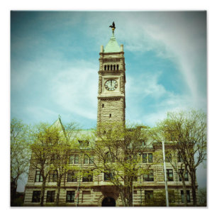 LOWELL MASSACHUSETTS CITY HALL PHOTO PRINT