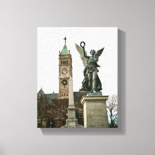 LOWELL MASSACHUSETTS CITY HALL WRAPPED CANVAS