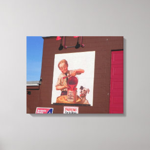 LOWELL MASSACHUSETTS LANDMARKS WRAPPED CANVAS PRINT