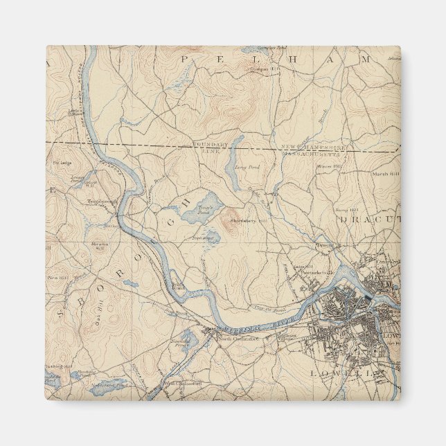 Lowell, Massachusetts Magnet (Front)