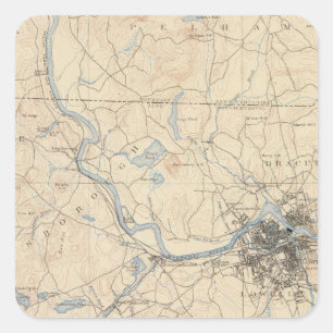 Lowell, Massachusetts Square Sticker