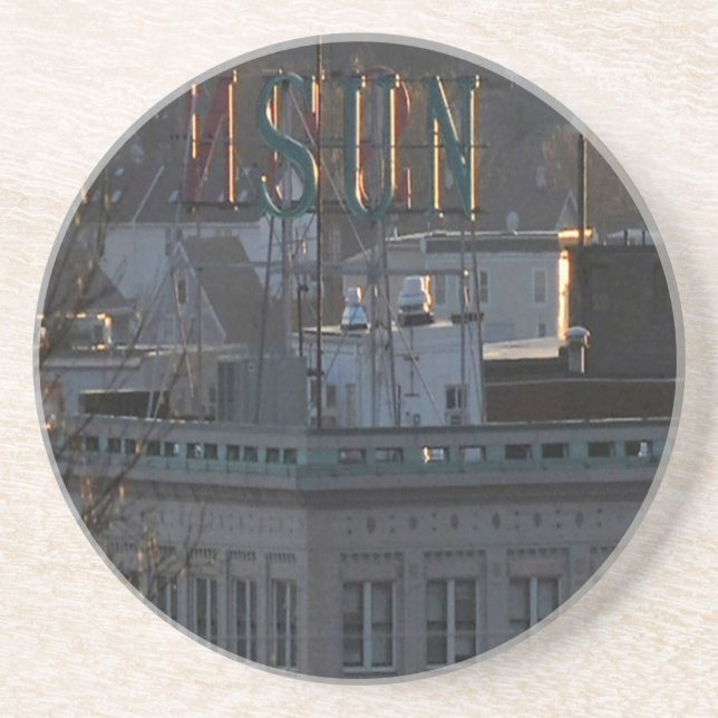 LOWELL SUN BUILDING COASTER (Front)