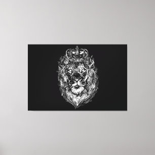 Löwenkopf Acryl  Canvas Print
