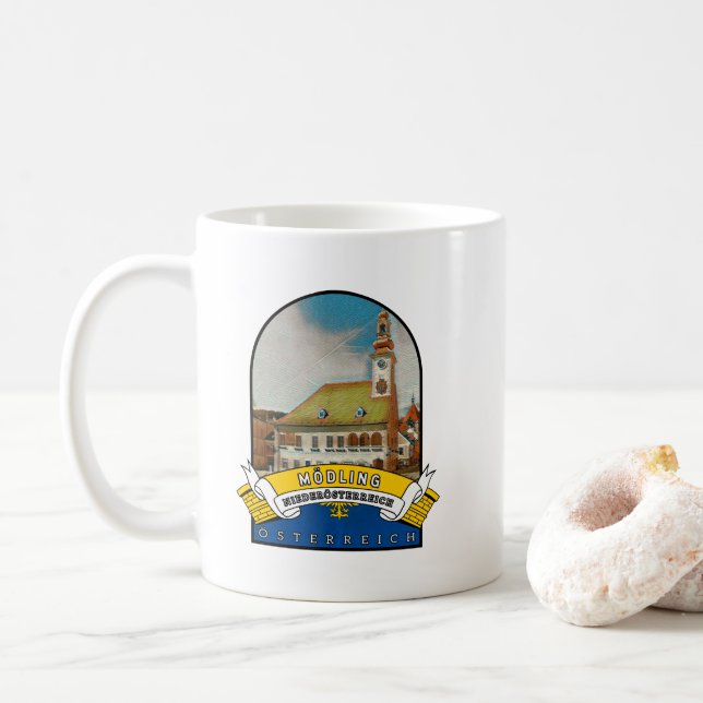Lower Austria Mödling Austria Souvenir Coffee Mug (With Donut)