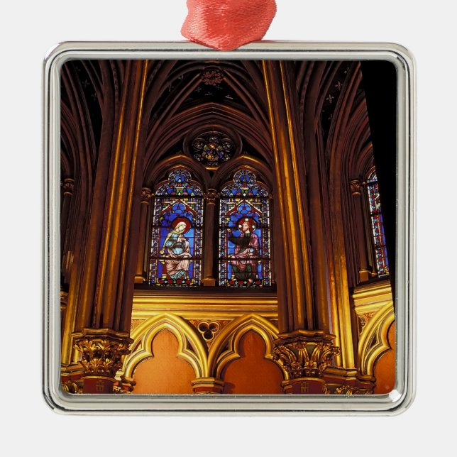Lower chapel of La Sainte-Chapelle, Paris, 2 Metal Tree Decoration (Front)