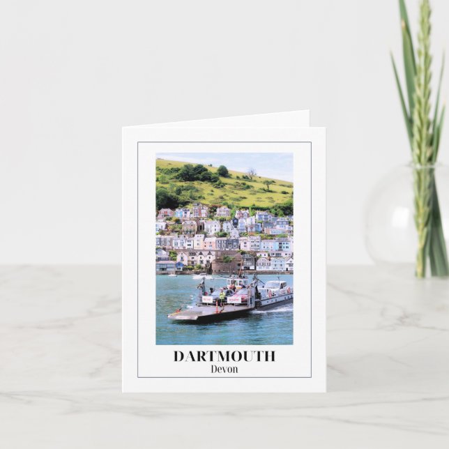 Lower Dartmouth Ferry, Devon Card (Front)
