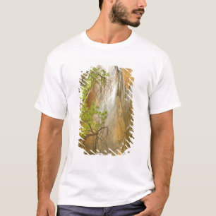 Lower Emerald Pool Waterfall Red rock and Tree T-Shirt