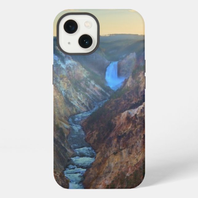 Lower Falls from Artist's Point iPhone Case (Back)