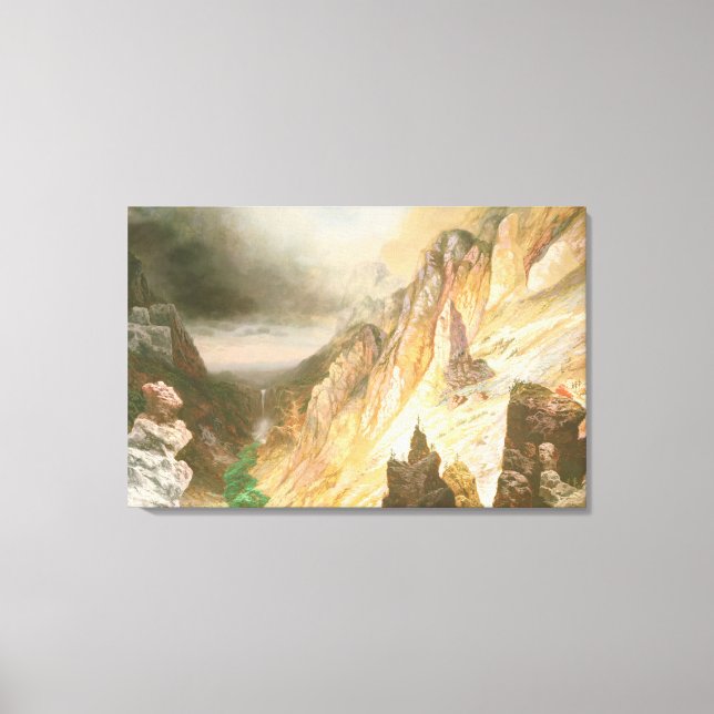 Lower Falls, Grand Canyon of the Yellowstone Canvas Print (Front)