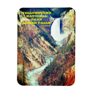 Lower Falls of Yellowstone National Park, Wyoming Magnet