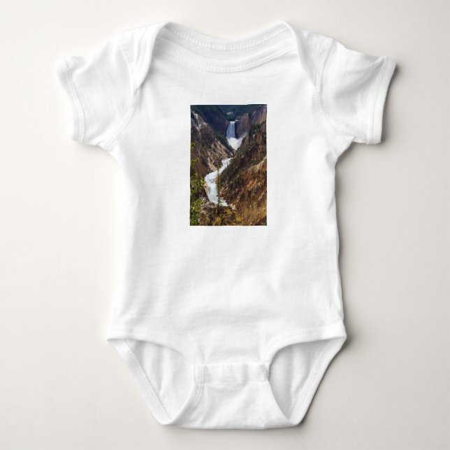 Lower Falls Yellowstone Baby Bodysuit (Front)