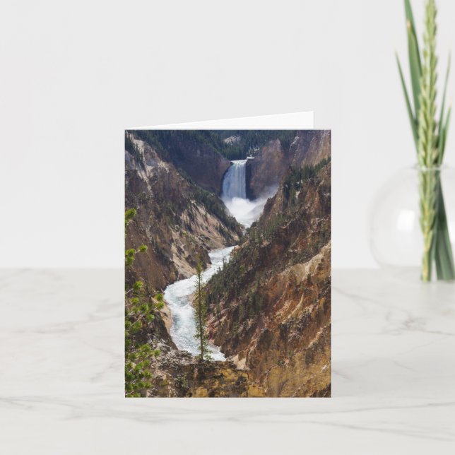 Lower Falls Yellowstone Card (Front)