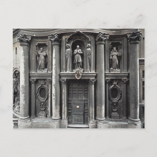 Lower half of the facade, 1637-41 postcard (Front)