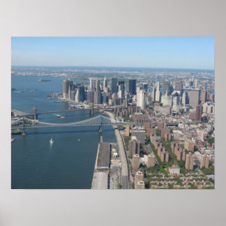 Lower Manhattan from East River Poster