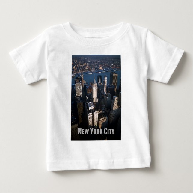Lower-Manhattan New York City Baby T-Shirt (Front)
