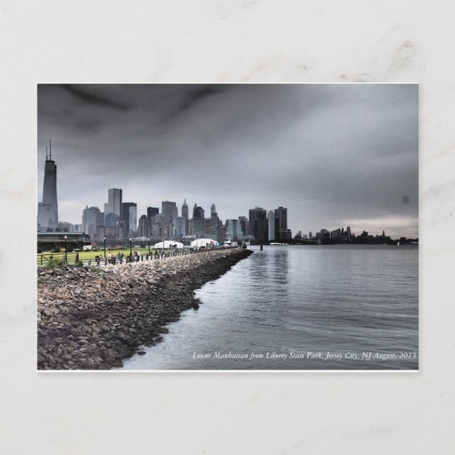 Lower Manhattan Skyline Colour Postcard (Front)