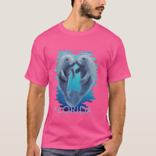 Lower Matecumbe Key Florida Vacation Cute Manatees T-Shirt