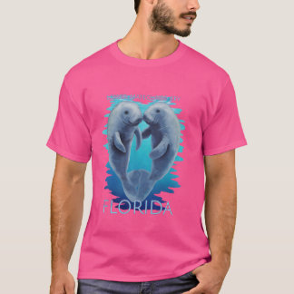 Lower Matecumbe Key Florida Vacation Cute Manatees T-Shirt