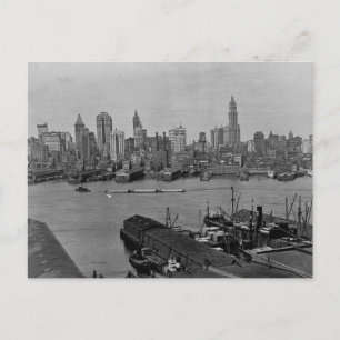Lower New York Skyline East River New York City Postcard