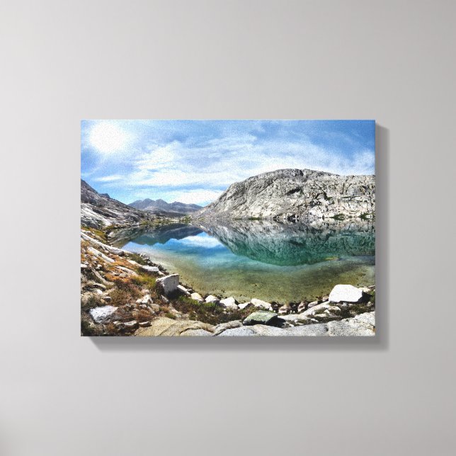 Lower Palisade Lake 3 - John Muir Trail Canvas Print (Front)