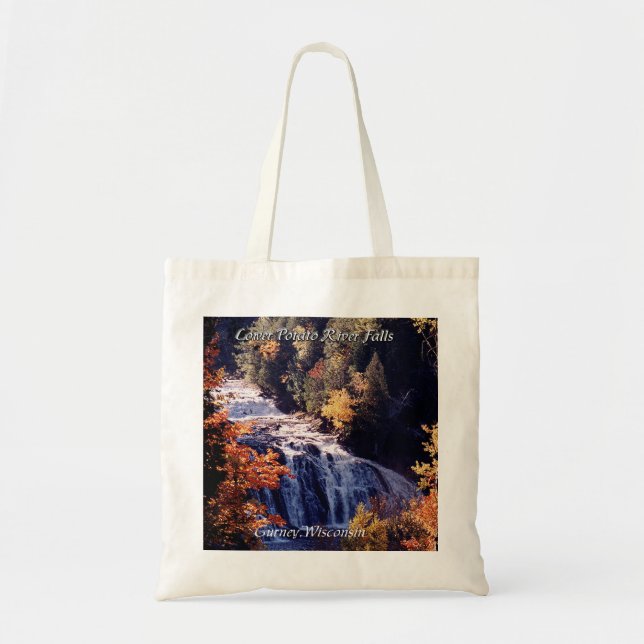 Lower Potato River Falls tote bag (Front)
