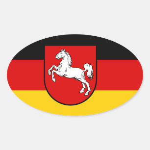 Lower Saxony (Germany) Oval Sticker