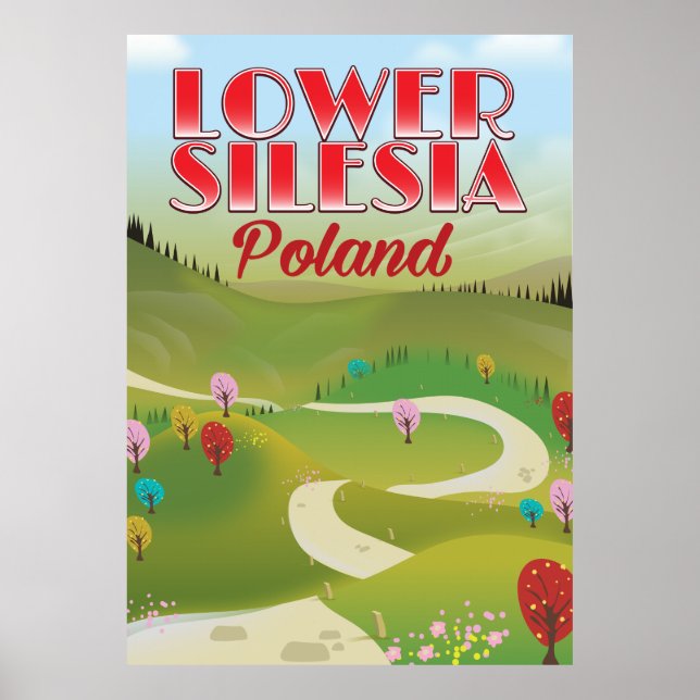 lower Silesia Poland travel poster (Front)