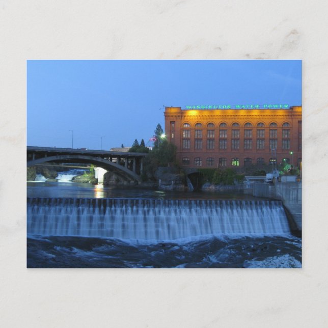 Lower Spokane Falls, Postcard (Front)